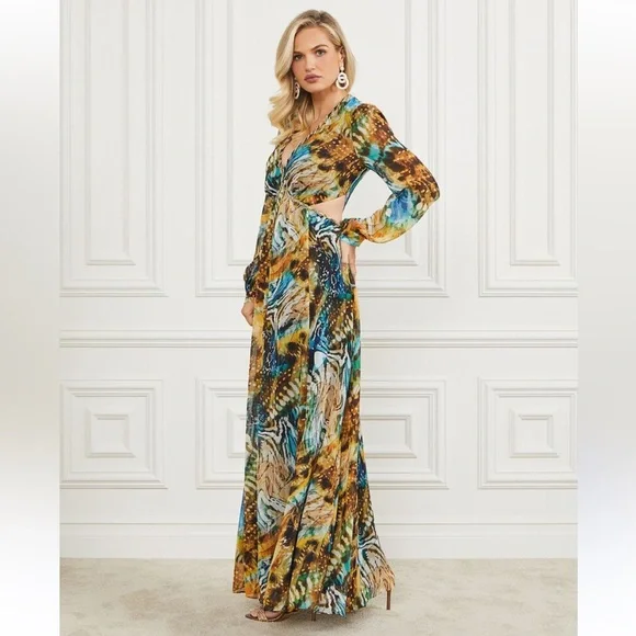 Multicolor Maxi Dress - Size XS (38) - Picture 3 of 7